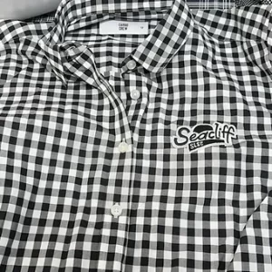 Men's Cargo Crew Black and White Dress Shirt